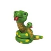 Serpiente enroscada con cria verde colección Little Xmas Reilaflor en latiendadelosbelenes