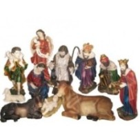 Nacimiento completo en resina de 76 cm, 11 figuras