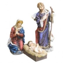 Nacimiento en resina de 1 m, 3 figuras