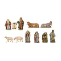 Caja Belén 11 piezas 10 cm Marmolina