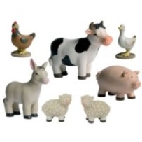 Set de 7 animalitos Naïf Marmolina