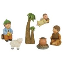 anunciacion naif 10 cm marmolina