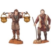 Caja 2 figuras 12 cm Durexina. (pastor ollas)