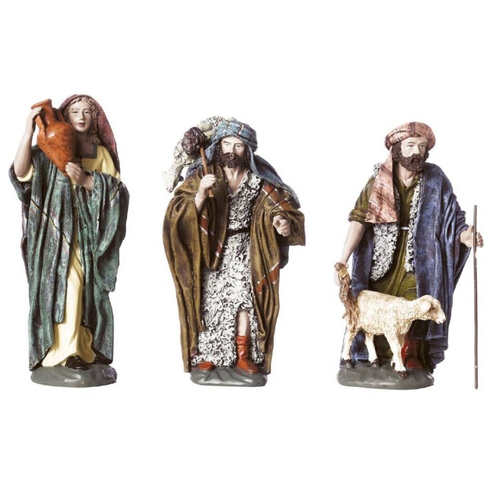 Caja 3 pastores 12 cm Marmolina