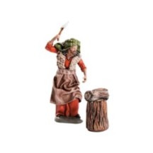 Leñador en marmolina de 15 cm