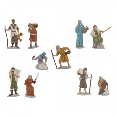 12 figuras de oficios en 10 cm de Oliver en plástico