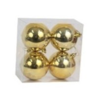 4 bolas de acetato en oro 8 cm de Oliver