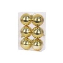 6 bolas de acetato en oro 7 cm de Oliver