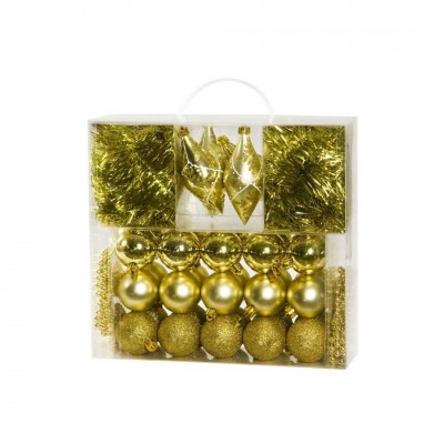 Caja de adornos surtidos dorados 38 piezas de Oliver