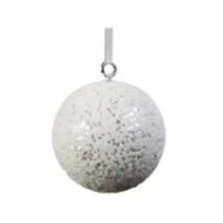 4 bolas de escarcha blanca 15 cm de Oliver