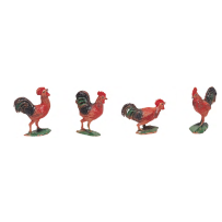 Gallos surtidos de plástico para 7 a 12 cm, de Oliver