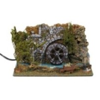 Noria eléctica con pescador de durexina