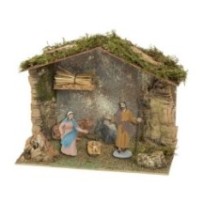 Cueva rústica con nacimiento de 10 cm Oliver