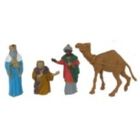 Reyes adorando y camello 7cm. B/Exp. de Oliver, 6 juegos