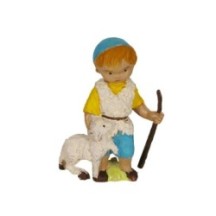 Pastor con cordero 8 cm. TM. B/Exp. de Oliver, 6 juegos