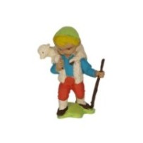 Pastor cordero al hombro 8 cm. TM B/Exp. de Oliver, 6 juegos