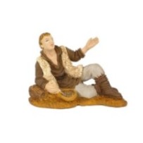 Pastor tendido 8 cm. Eco Card de Oliver, 6 juegos