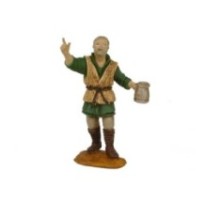 Pastor con jarra 8 cm. Eco Card de Oliver, 6 juegos