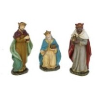 Reyes adorando 21 cm resina fina