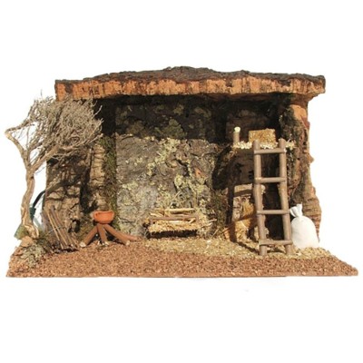 Cueva de corcho con hogar eléctrico para fig 8-12 cm de Oliver