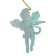 Ángeles glacé en PVC 10 cm, 8 piezas