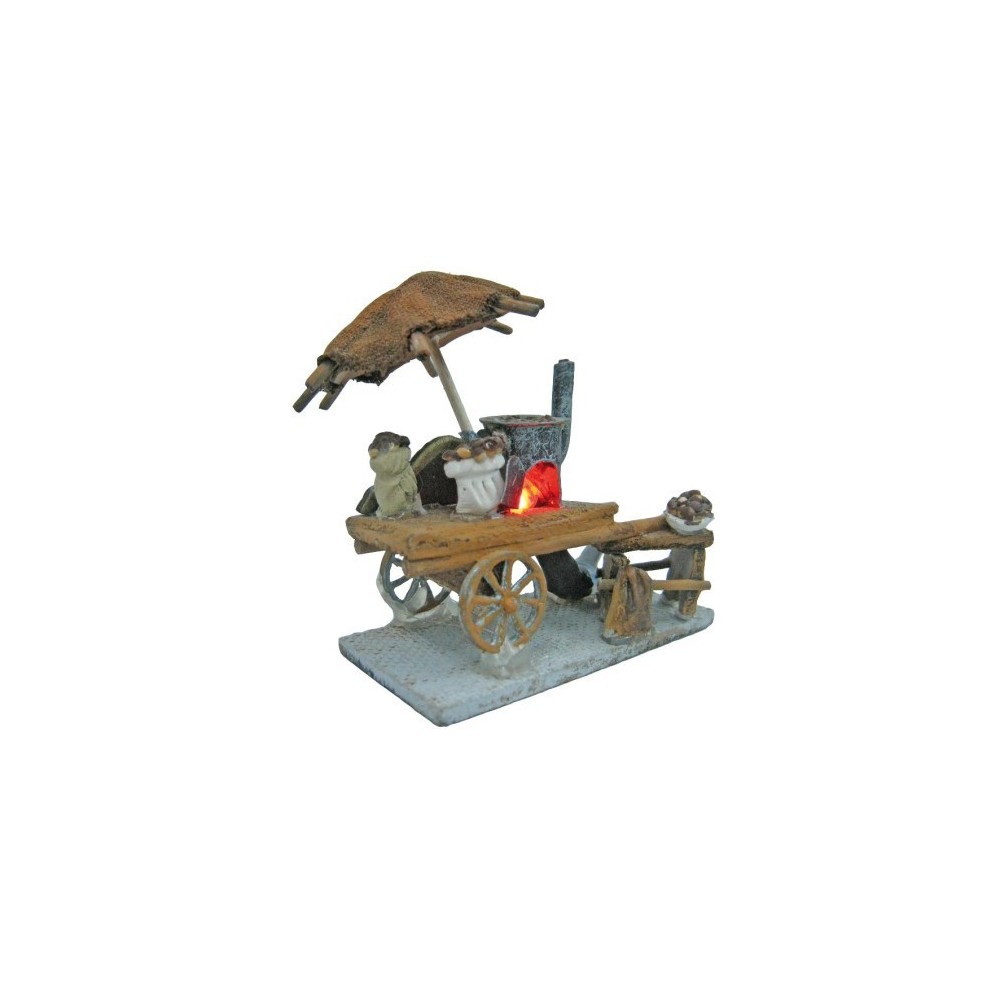 Puesto de castañas 5,5x7,5 cm