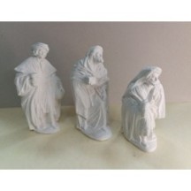 Reyes Magos Escayola para Pintar | Adoración 20 cm en latiendadelosbelenes
