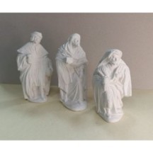 Reyes Magos Escayola para Pintar | Adoración 20 cm en latiendadelosbelenes
