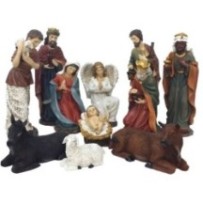 Conjunto Belén Adoración 11 Figuras (45cm) | Nacimiento, Reyes, Buey y Burro