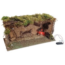 Cueva de corcho con hogar eléctrico para fig 8-12 cm de Oliver