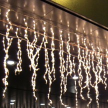 Cortina LED Estalactita 100L | Blanco Cálido | 0.7x2m Empalmable | latiendadelosbelenes