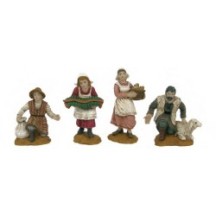 Pastores 4 modelos en 8 cm Durexina