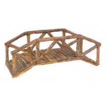 Puente de troncos de dos curvas