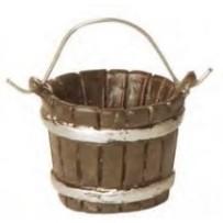 Barreño de madera en miniatura