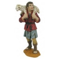 Pastor cordero 15 cm Durexina y Tela