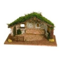 Cueva con fondo de piedras para figuras de 8 a 10 cm