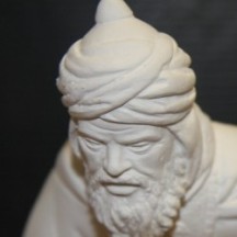 Reyes adorando en escayola de 25 cm