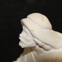 Pastor con pozo en escayola de 18 cm