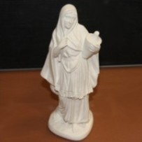 Samaritana con jarrón en escayola de 21 cm